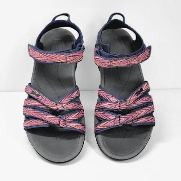TEVA Women's Tirra Sport Hiking Sandal multi colorway Size 8 EUC - Picture 2 of 10